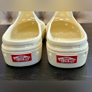 Vans rubber slip on mules